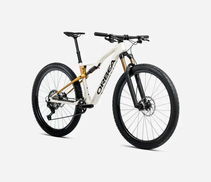 2025 Orbea Oiz M10 AXS - Full Suspension Mountain Bike - Ivory White / Bumblebee Yellow-1