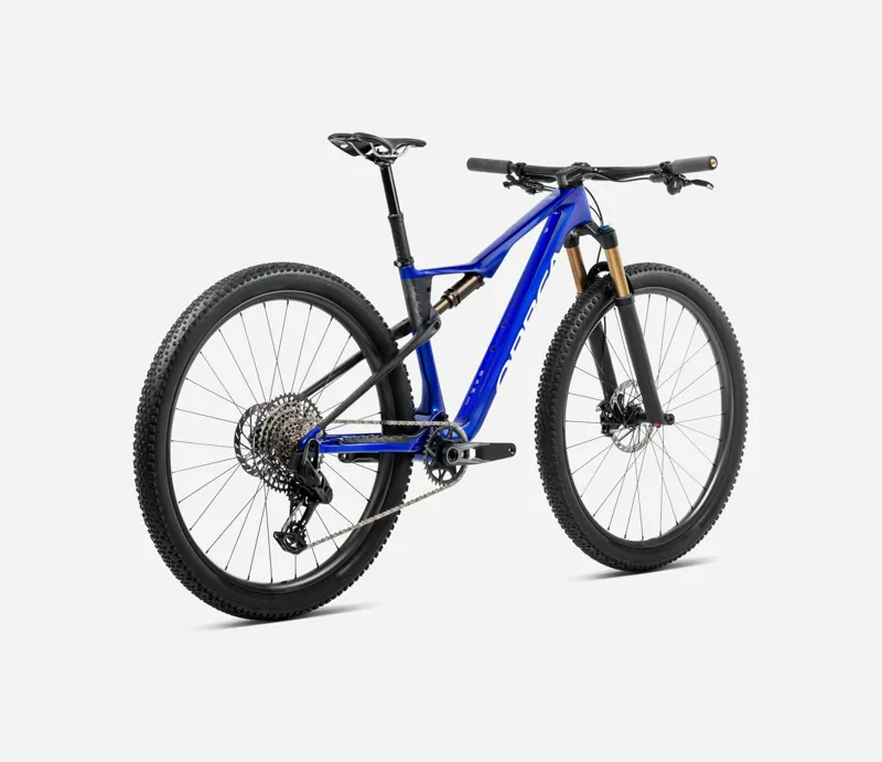 2025 Orbea Oiz M-Team AXS - Full Suspension Mountain Bike - Cobalt Blue / Carbon Raw-2