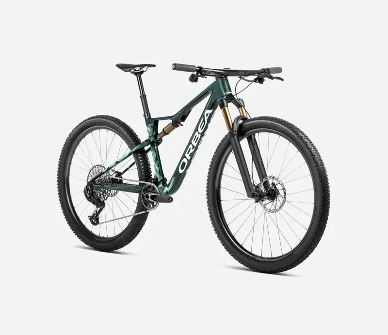 2025 Orbea Oiz M-Team AXS - Full Suspension Mountain Bike - Forest Green / Green Mint-1