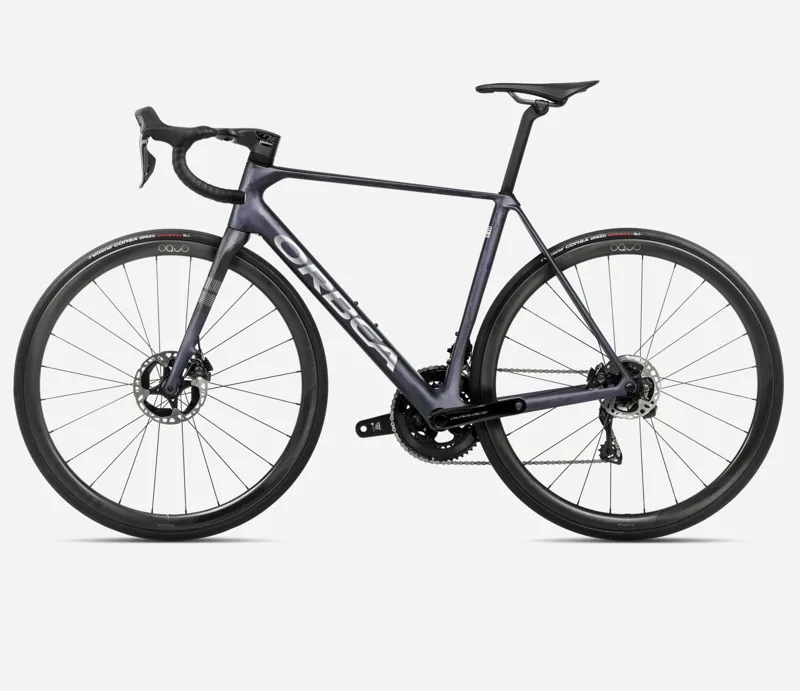 2025 Orbea Orca M10i-LTD PWR - Carbon Road Bike - Tanzanite Matt / Carbon Raw Matt-1