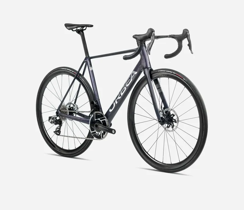 2025 Orbea Orca M10i-LTD PWR - Carbon Road Bike - Tanzanite Matt / Carbon Raw Matt-2