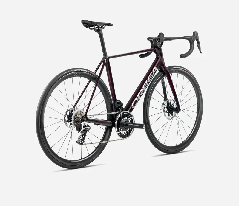 2025 Orbea Orca M20i-LTD PWR - Carbon Road Bike - Wine Red/Titanium Gloss-3