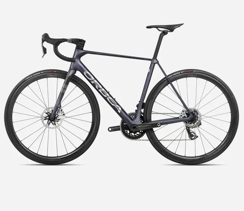 2025 Orbea Orca M11e-LTD PWR - Carbon Road Bike - Tanzanite Matt / Carbon Raw Matt-1