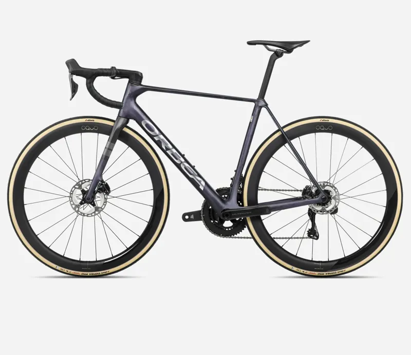 2025 Orbea Orca M20i-LTD PWR - Carbon Road Bike - Tanzanite Matt/Carbon Raw Matt-1