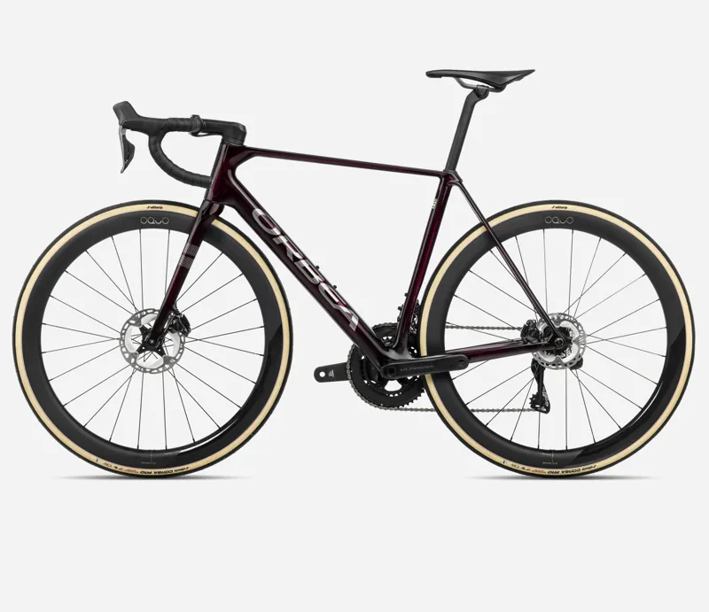 2025 Orbea Orca M20i-LTD PWR - Carbon Road Bike - Wine Red/Titanium Gloss-1