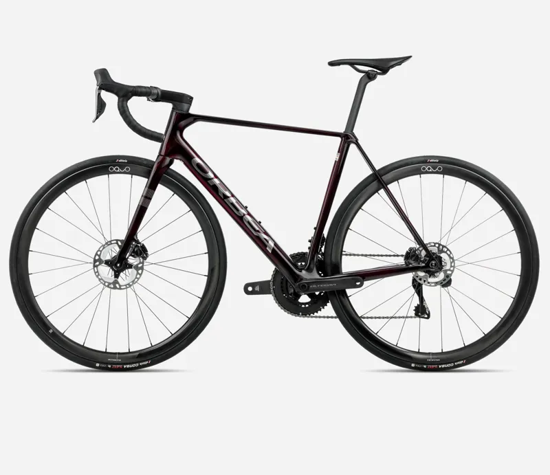 2025 Orbea Orca M20i-Team - Road Bike - Wine Red / Titanium-1