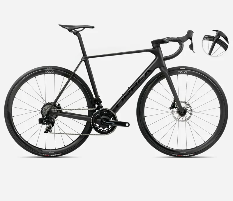 2025 Orbea Orca M21e-Team PWR - Carbon Road Bike - Vulcano / Black