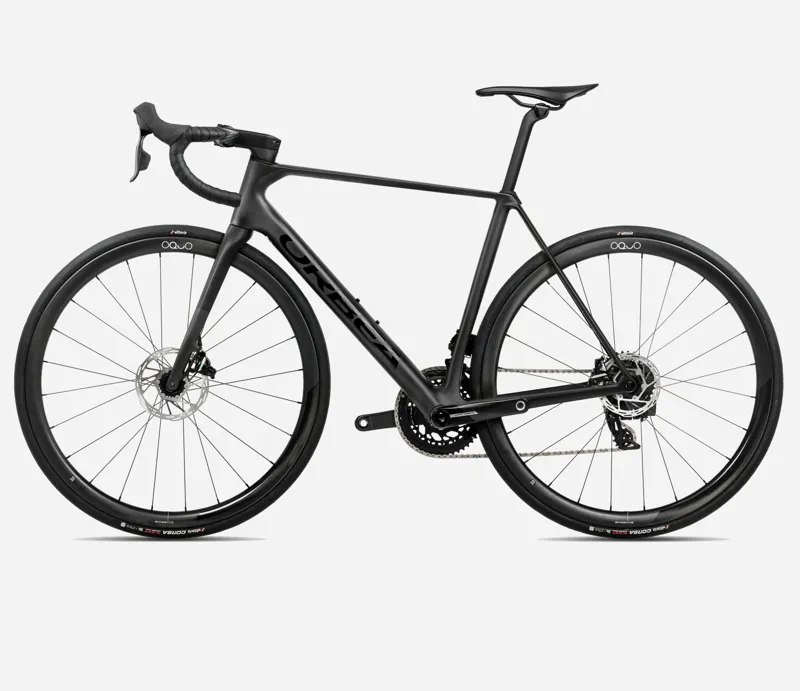 2025 Orbea Orca M21e-Team PWR - Carbon Road Bike - Vulcano / Black-1