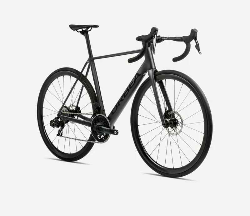 2025 Orbea Orca M21e-Team PWR - Carbon Road Bike - Vulcano / Black-2