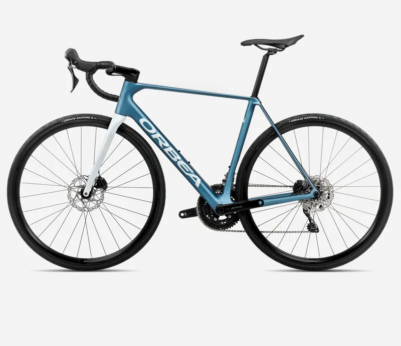 2025 Orbea Orca M30 - Carbon Road Bike - Slate Blue / Halo Silver Matt-1