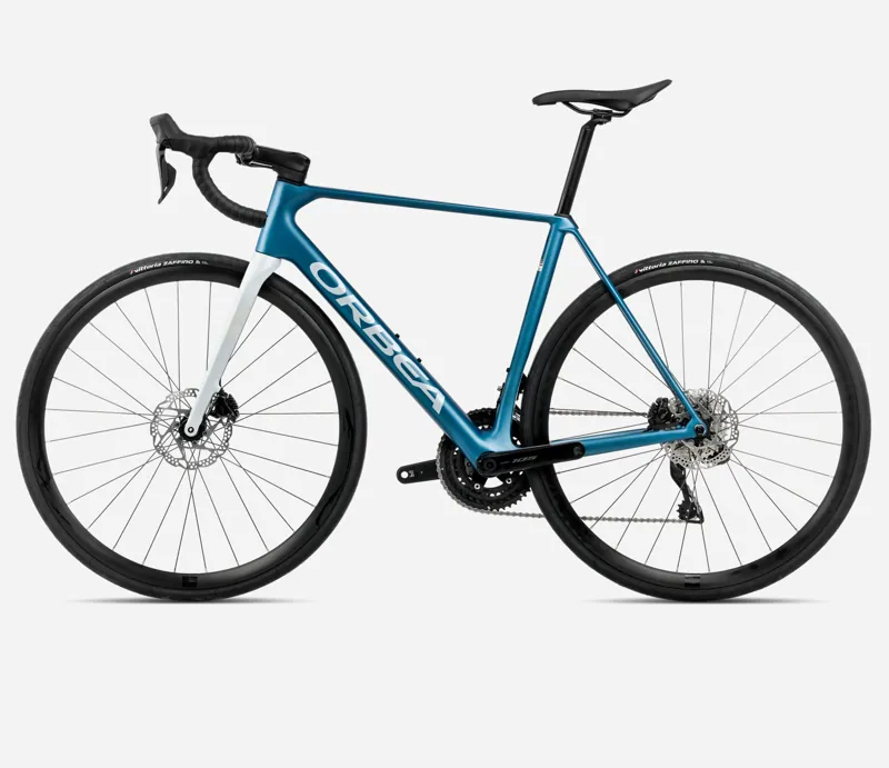 2025 Orbea Orca M30i - Carbon Road Bike - Slate Blue / Halo Silver Matt-1