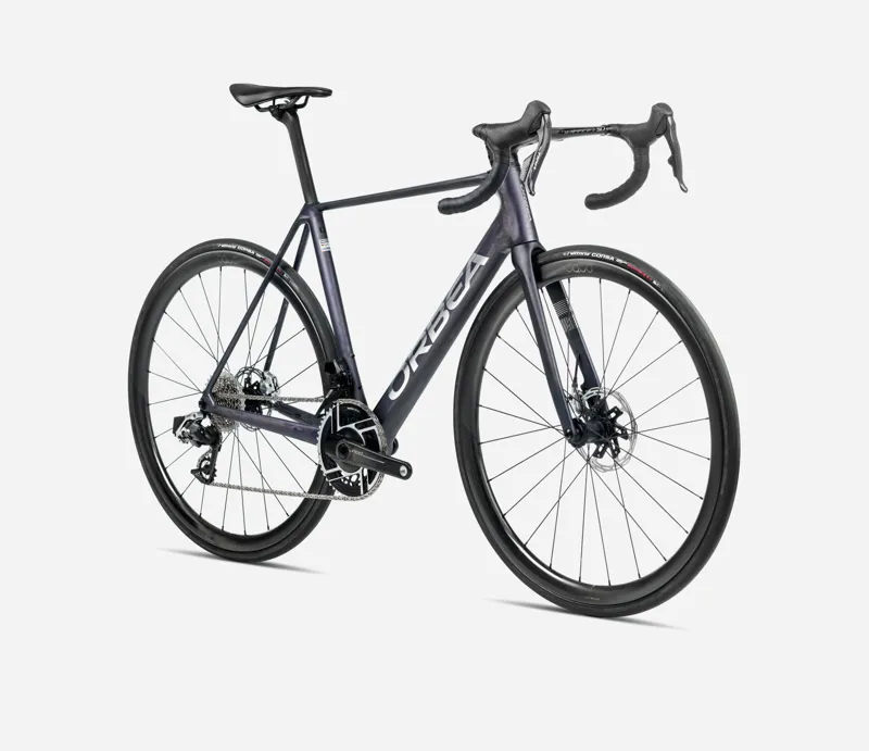 2025 Orbea Orca M30i-LTD PWR - Carbon Road Bike - Tanzanite Matt / Carbon Raw Matt-2