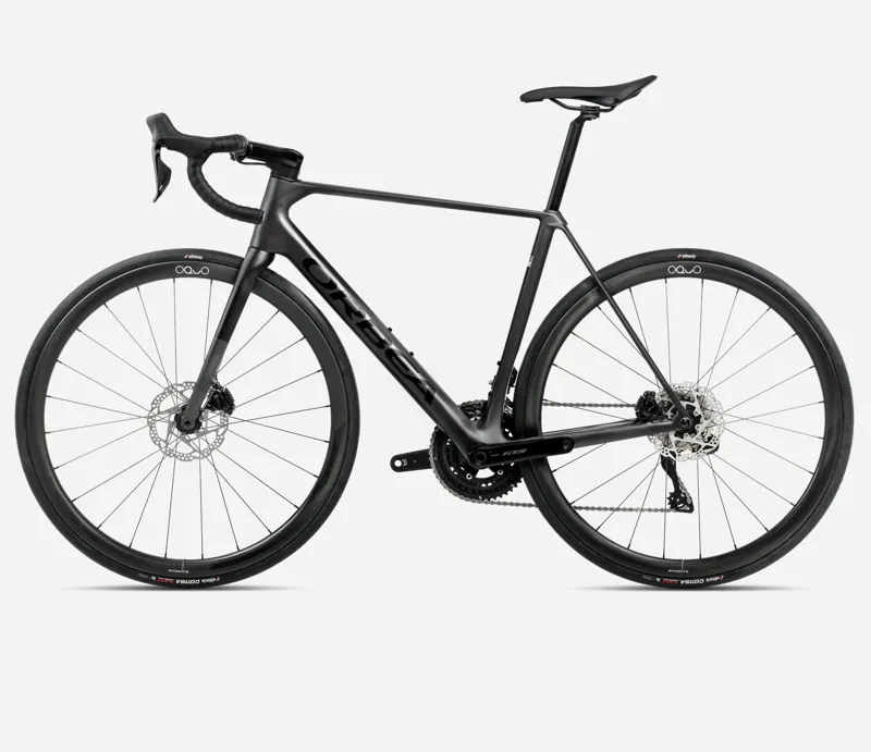 2025 Orbea Orca M35i - Carbon Road Bike - Vulcano Black Matt / Black Gloss-1