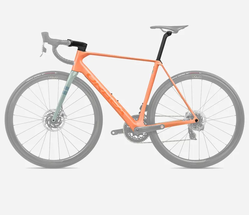2025 Orbea Orca Omx Frame - Orange Cloud Matt / Stone Blue Matt-1