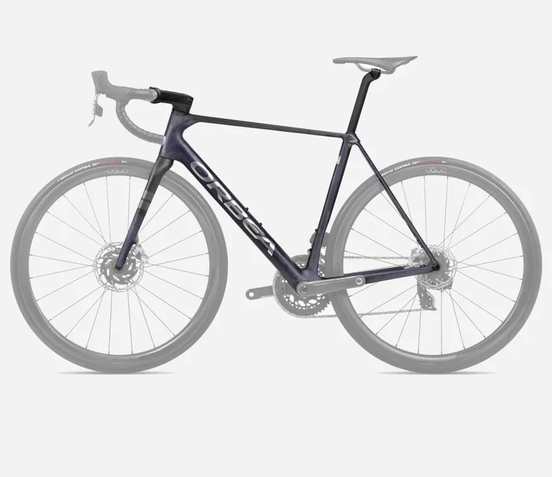 2025 Orbea Orca Omx Frame - Tanzanite Matt / Carbon Raw Matt-1
