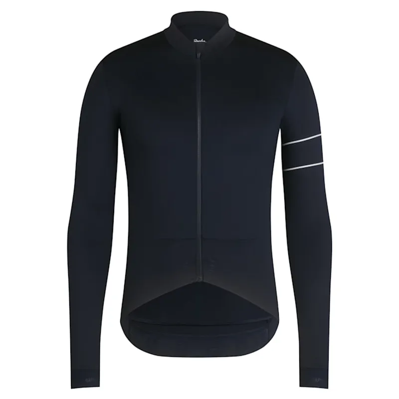 Rapha Pro Team Long Sleeve Thermal Jersey - Dark Navy / White