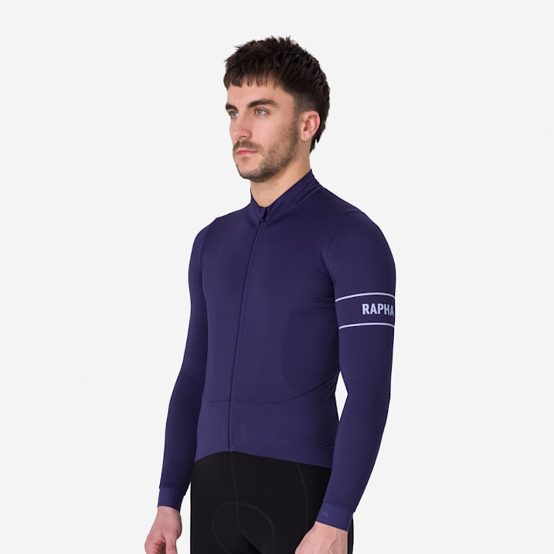 Rapha Pro Team Long Sleeve Thermal Jersey - Eclipse / Aleutain-3
