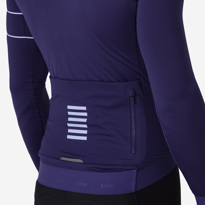 Rapha Pro Team Long Sleeve Thermal Jersey - Eclipse / Aleutain-4