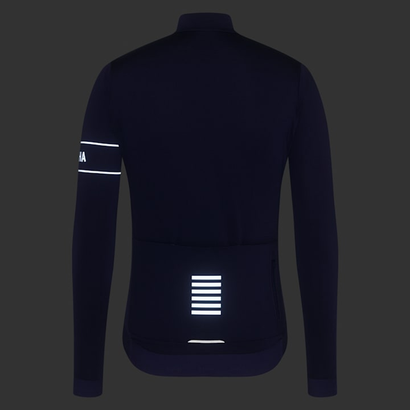 Rapha Pro Team Long Sleeve Thermal Jersey - Eclipse / Aleutain-7