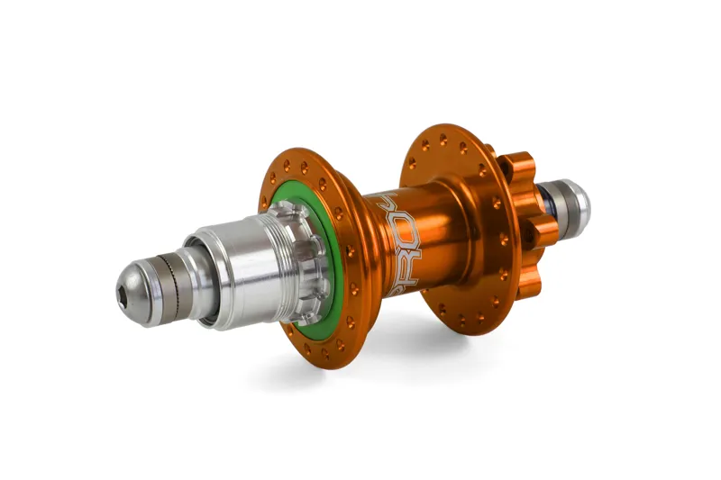 Hope Pro 4 Rear 32H 135mm 10mm Bolt-in Hub in Orange-3