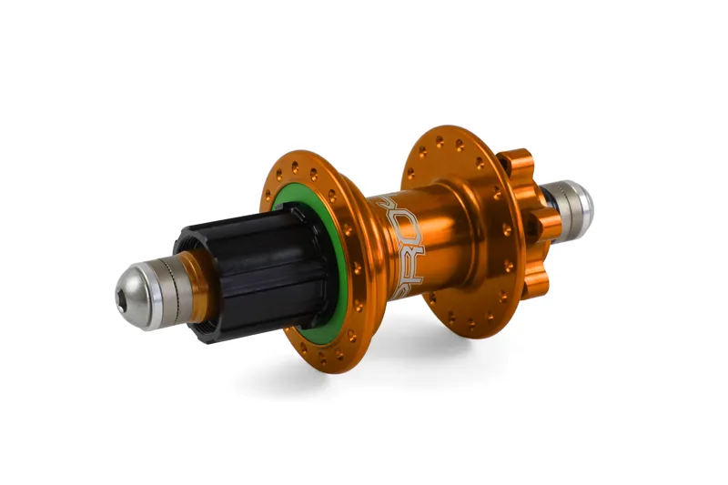Hope Pro 4 Rear 32H 135mm 10mm Bolt-in Hub in Orange-4