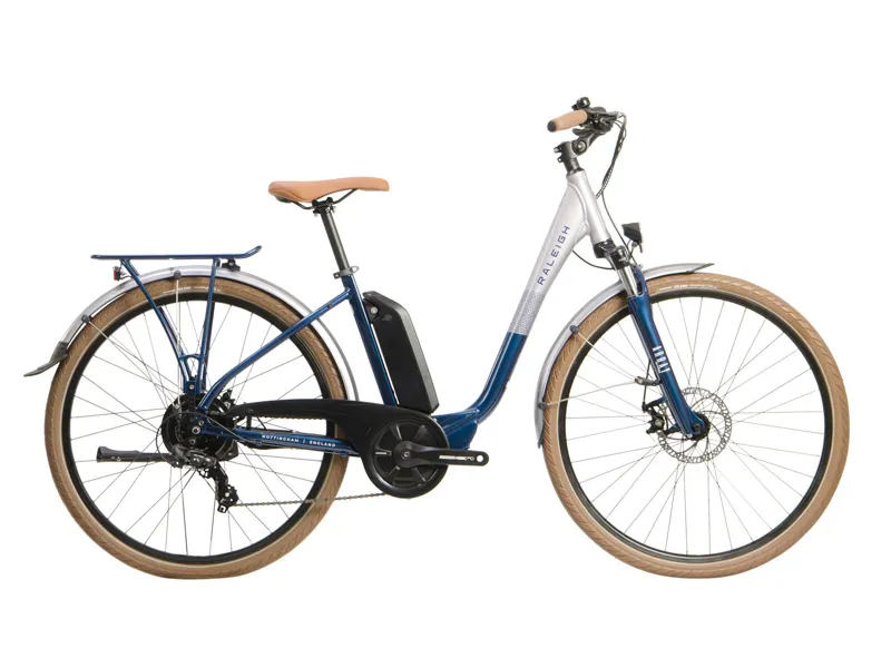 2022 Raleigh Array - Electric Hybrid Bike  - Silver / Blue Size 45