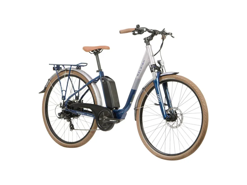 2022 Raleigh Array - Electric Hybrid Bike  - Silver / Blue Size 45-1