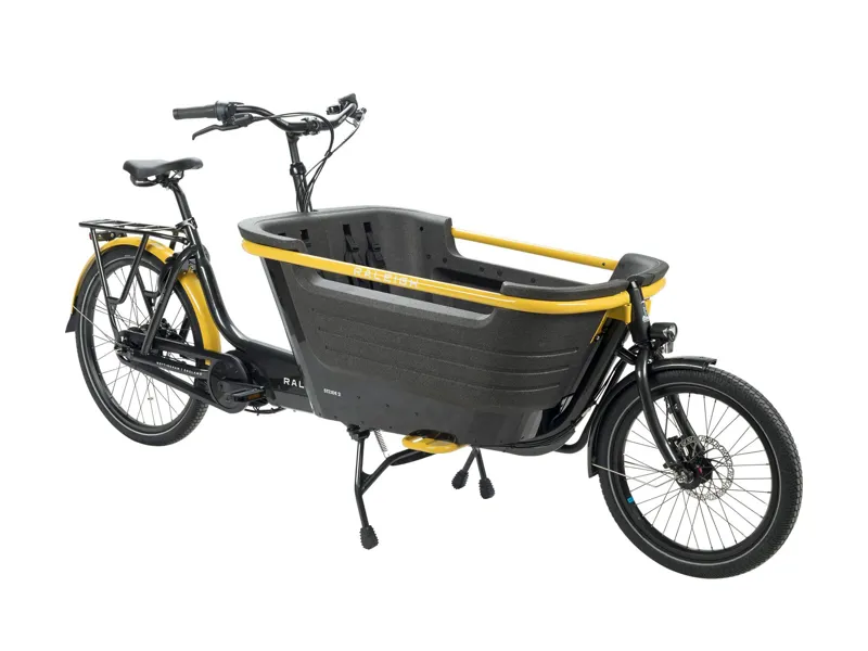 2023 Raleigh Stride 2 - Electric Cargo Bike - Black/Yellow-1