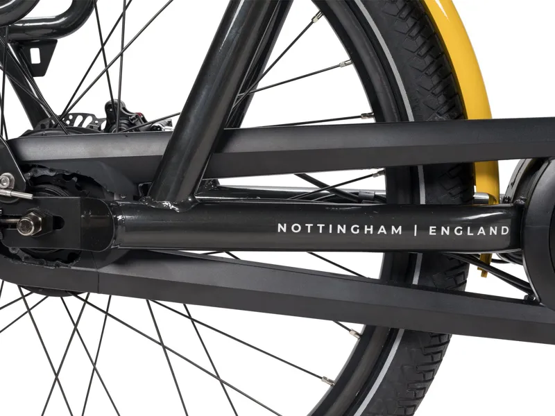 2023 Raleigh Stride 2 - Electric Cargo Bike - Black/Yellow-8