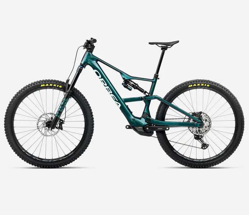 2025 Orbea Rise LT H10 - Electric Full Suspension Mountain Bike - Escape Green / Splash Ice Green-1