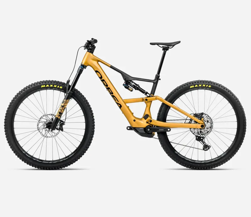 2025 Orbea Rise LT H10 - Electric Full Suspension Mountain Bike - Bumblebee Yellow / Black-1