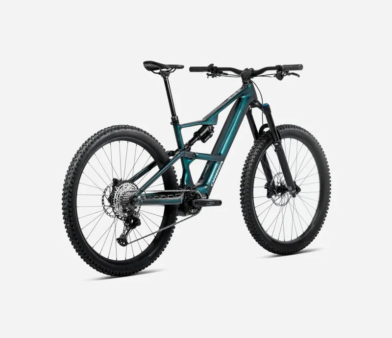 2025 Orbea Rise SL H20 - Electric Full Suspension Mountain Bike - Escape Green / Splash Ice Green-3