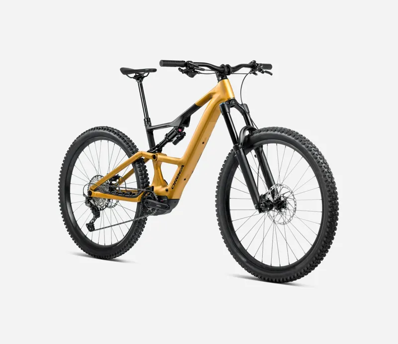 2025 Orbea Rise SL H20 - Electric Full Suspension Mountain Bike - Bumblebee Yellow / Black-2