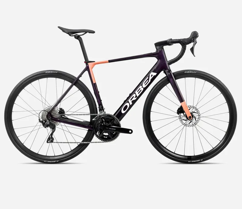 2025 Orbea Gain M30 Fantasy Purple Carbon View - Orange Cloud Matt
