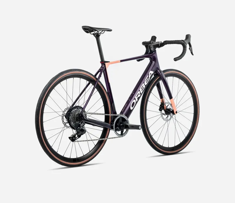 2025 Orbea Gain M30 Fantasy Purple Carbon View - Orange Cloud Matt-2