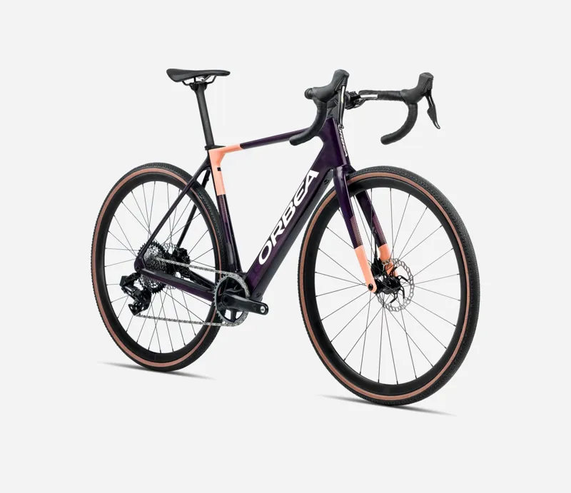 2025 Orbea GAIN M30i Fantasy Purple Carbon View - Orange Cloud Matt-2