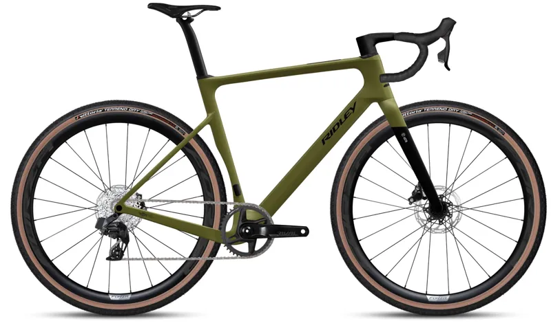 2025 Ridley E-ASTR Sram Apex XPLR AXS 1x12 - E-Gravel Bike - Crocodile Green