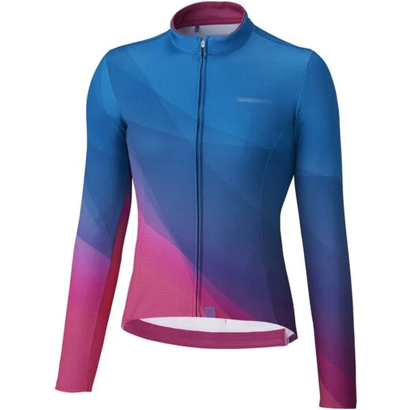Shimano Kaede Thermal Womens Long Sleeve Jersey in Blue