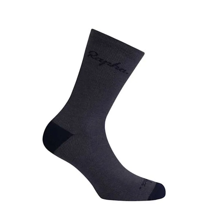 Rapha Merino Socks - Regular - Size 9-10 - Black / Dark Navy