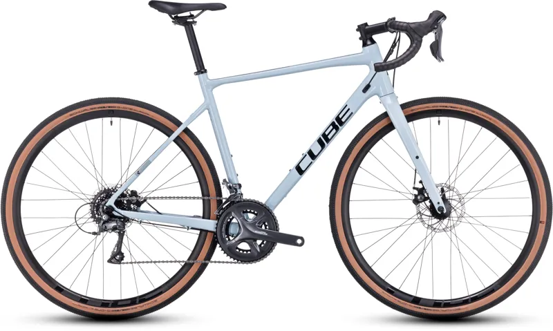 2023 Cube Nuroad Gravel Bike in Sky Grey/Black