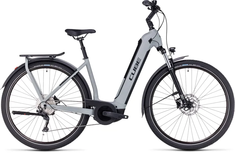 2024 Cube Kathmandu Hybrid One 750 - Electric Hybrid Bike - Swamp Grey-1