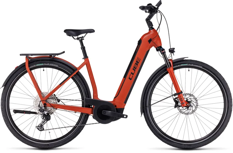 2024 Cube Kathmandu Hybrid Exc 750 - Electric Hybrid Bike - Red / Black