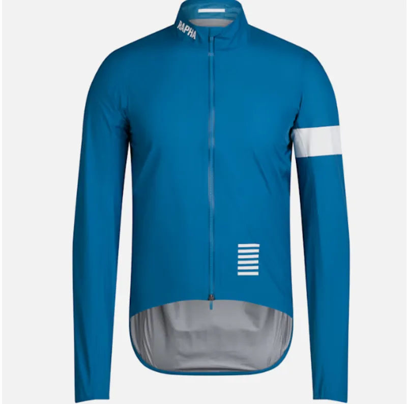 Rapha Men's Pro Team Gore-Tex Rain Jacket - Petrol Blue/White