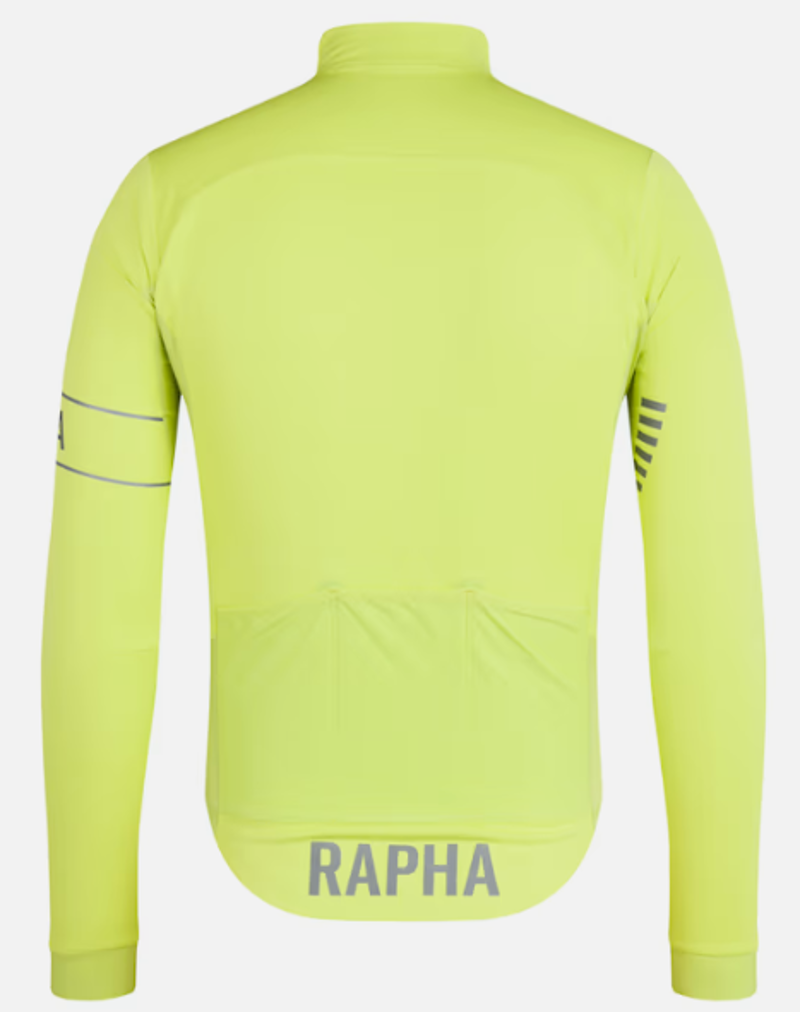 Rapha Men's Pro Team LS Windstopper Jersey - Lime / Silver-1