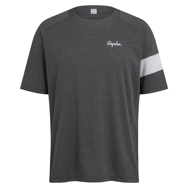 Rapha Men's Trail Technical T-Shirt - Dark Grey/Light Grey