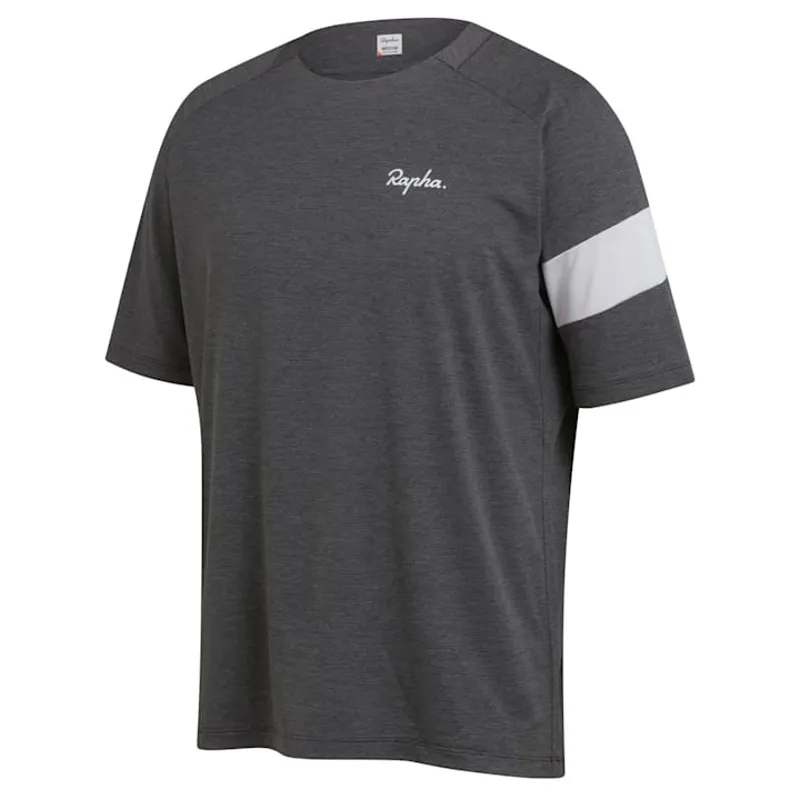 Rapha Men's Trail Technical T-Shirt - Dark Grey/Light Grey-1