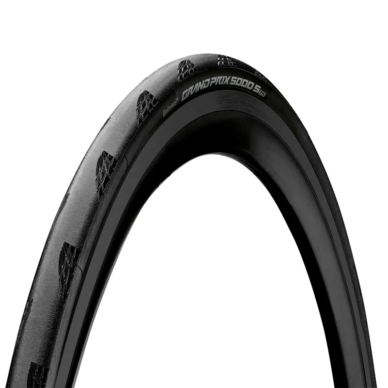 Continental Grand Prix 5000s Tubeless Ready Tyre - Foldable Blackchili Compound 2021: BLACK/BLACK 700 x
