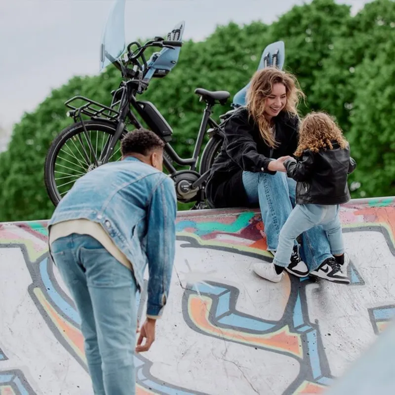 Urban Iki Rear Seat TA-KE with Frame Mount - Fuji Blue / Bincho Black-9