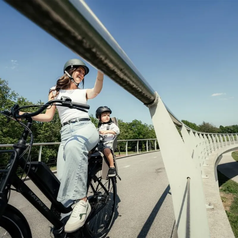 Urban Iki Rear Seat U-ME with Frame Mount - Suzume Grey + Bincho Black-4