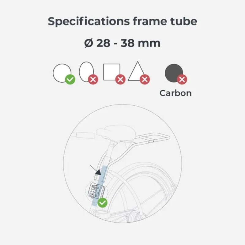 Urban Iki Rear Seat U-ME with Frame Mount - Suzume Grey + Bincho Black-7